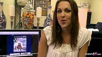 Natural Girl with Huge Clitoris at First Time Casting Fuck video